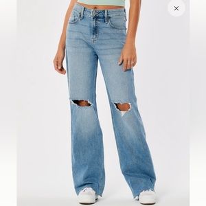 Hollister High Rise Wide Leg Jeans
